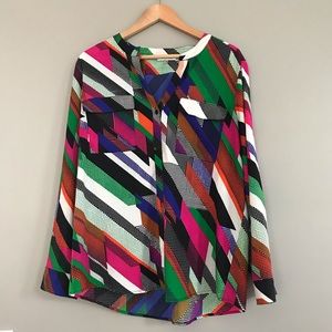 Calvin Klein Button-up Blouse Polka Dots XL